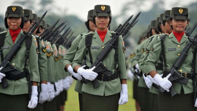 Keu goi Indonesia ngung kiem tra trinh tiet nu quan nhan hinh anh