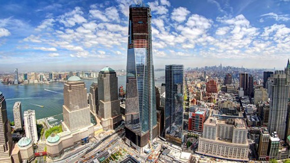 Toan canh xay dung TT Thuong mai The gioi trong video 2 phut hinh anh