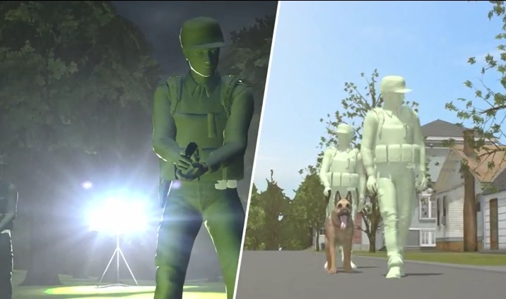 Video mo phong 1.200 canh sat lung sat nhan vuot nguc hinh anh