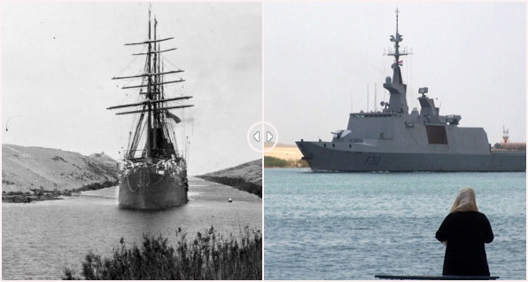 Kenh dao Suez, yet hau van tai bien quoc te xua va nay hinh anh