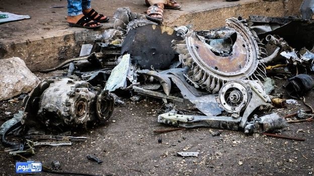 Chien dau co dam xuong cho o Syria, 23 nguoi chet hinh anh