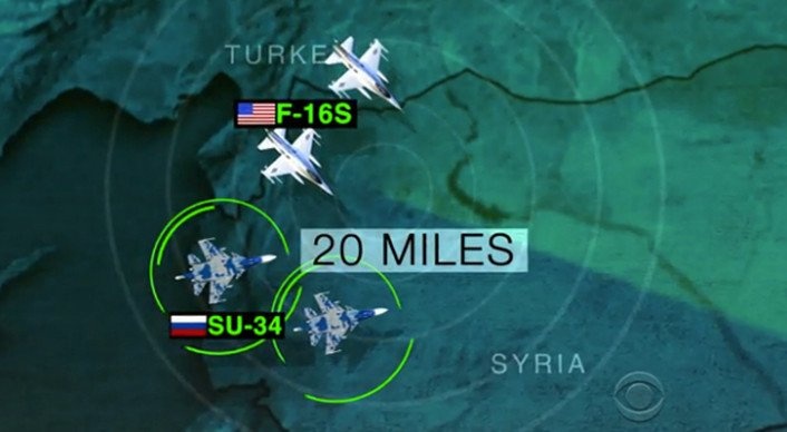 Chien dau co Nga trong tam ngam cua may bay My o Syria hinh anh