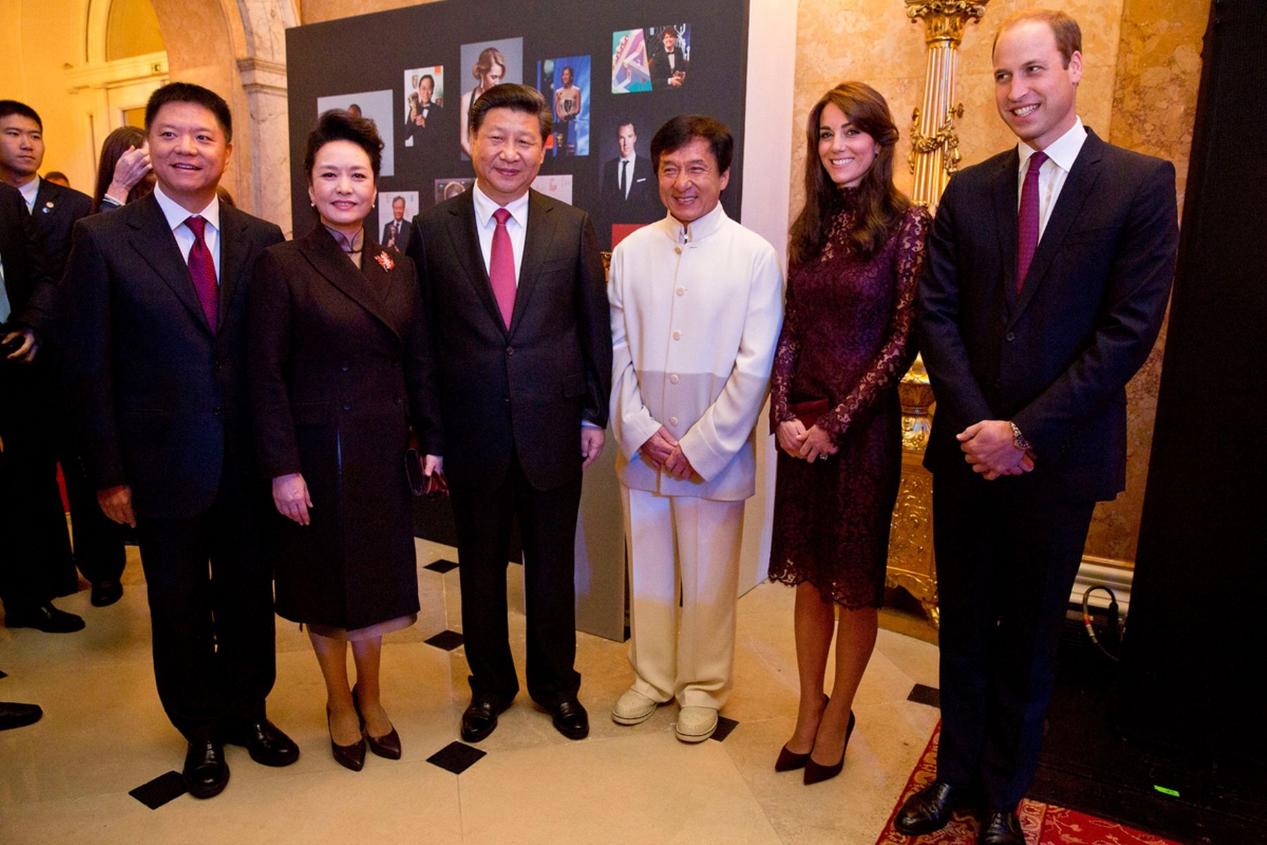 Chu tich Trung Quoc gap Thanh Long trong chuyen tham Anh hinh anh