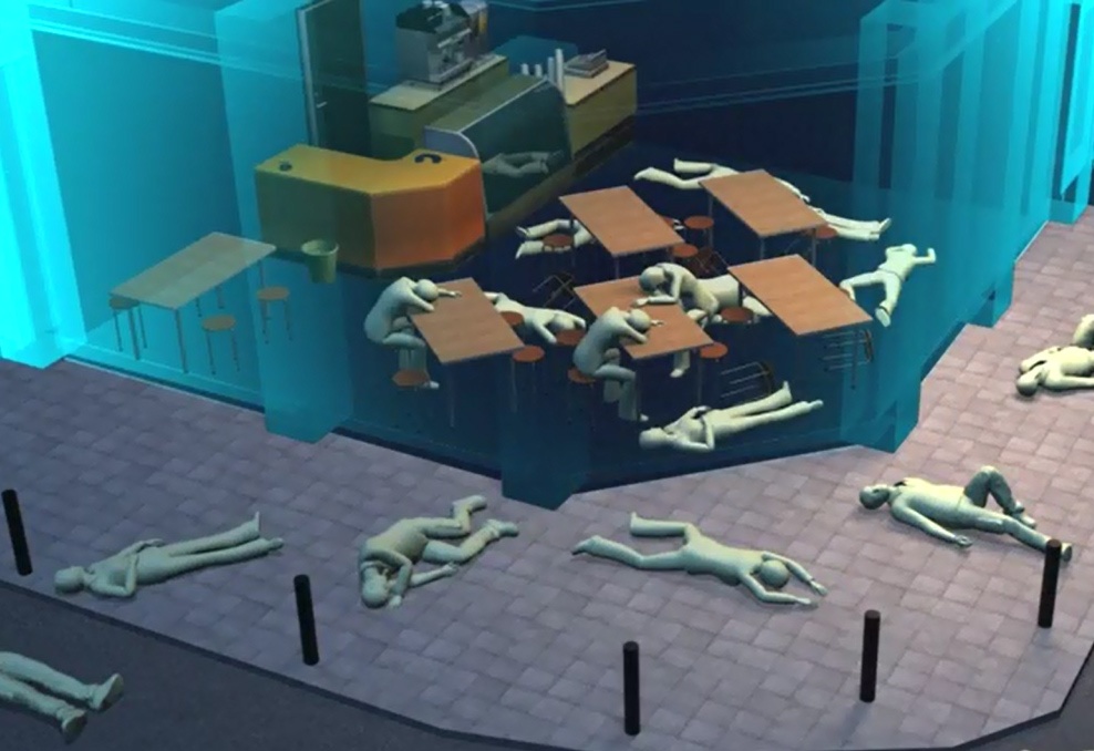 Mo phong chuoi vu tan cong dam mau giua Paris hinh anh