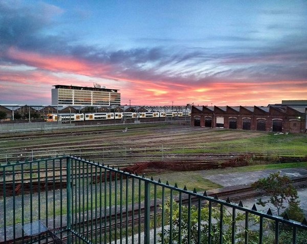 hoang hon do nhu mau tren bau troi Sydney anh 2
