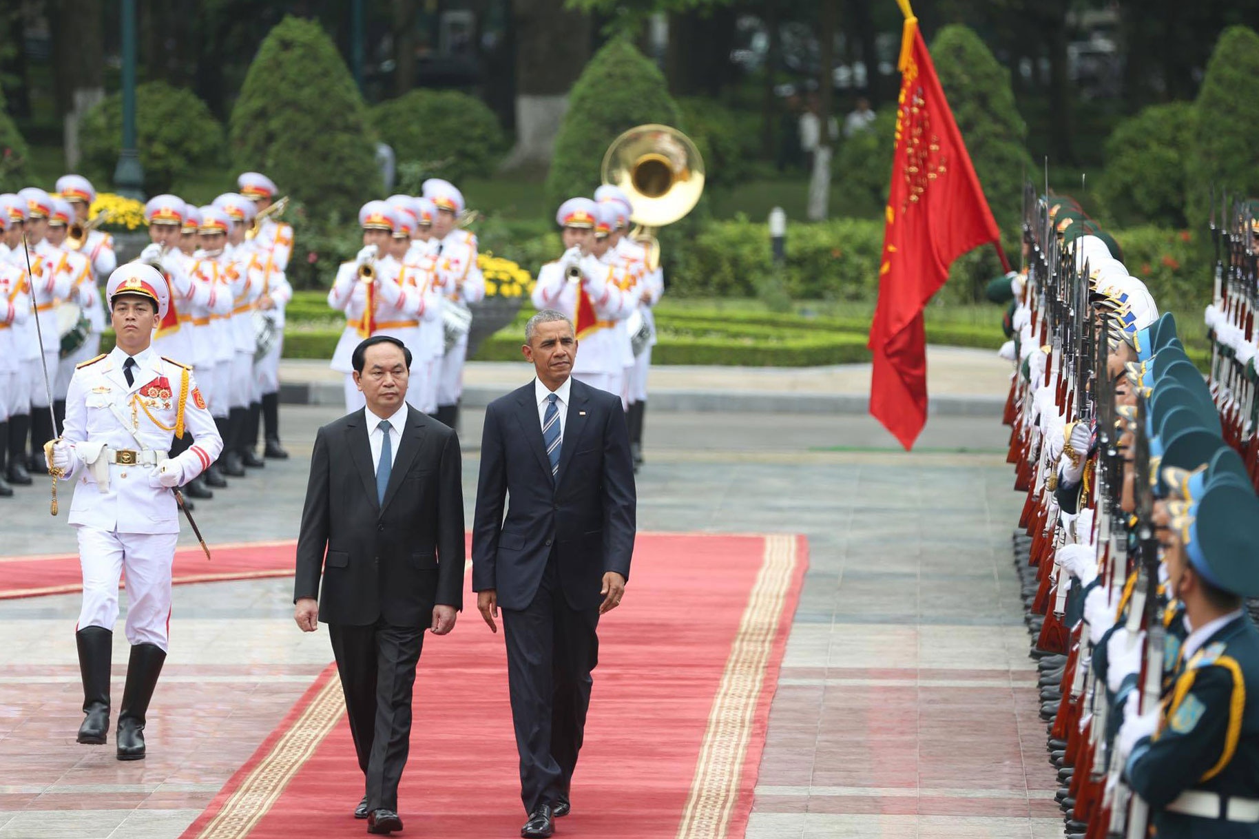 Le don Tong thong Barack Obama tai Phu Chu tich hinh anh