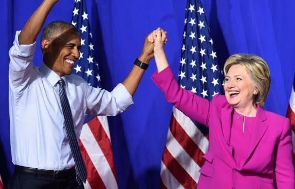 Obama noi da san sang 'chuyen gay tiep suc' cho ba Clinton hinh anh