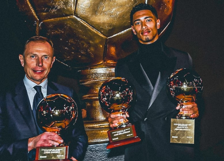 Khoanh khac xuc dong trong ngay Jude Bellingham gianh Golden Boy hinh anh