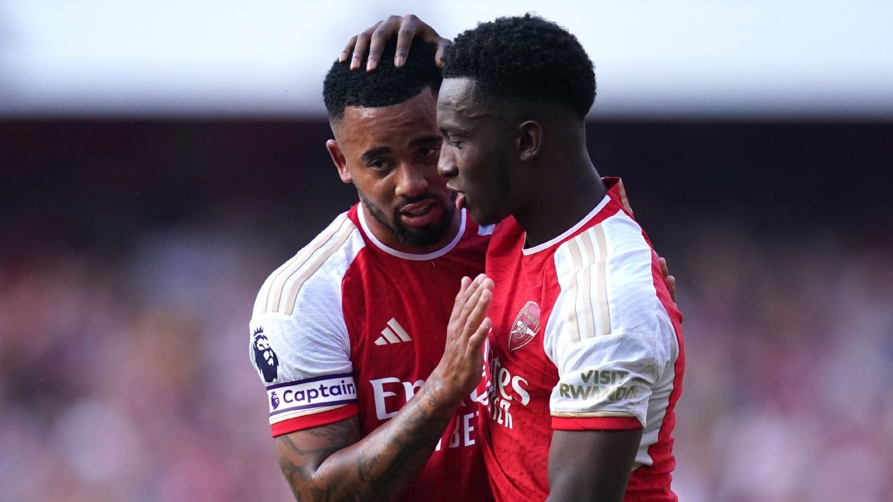 Arsenal,  Jesus,  Nketiah anh 1