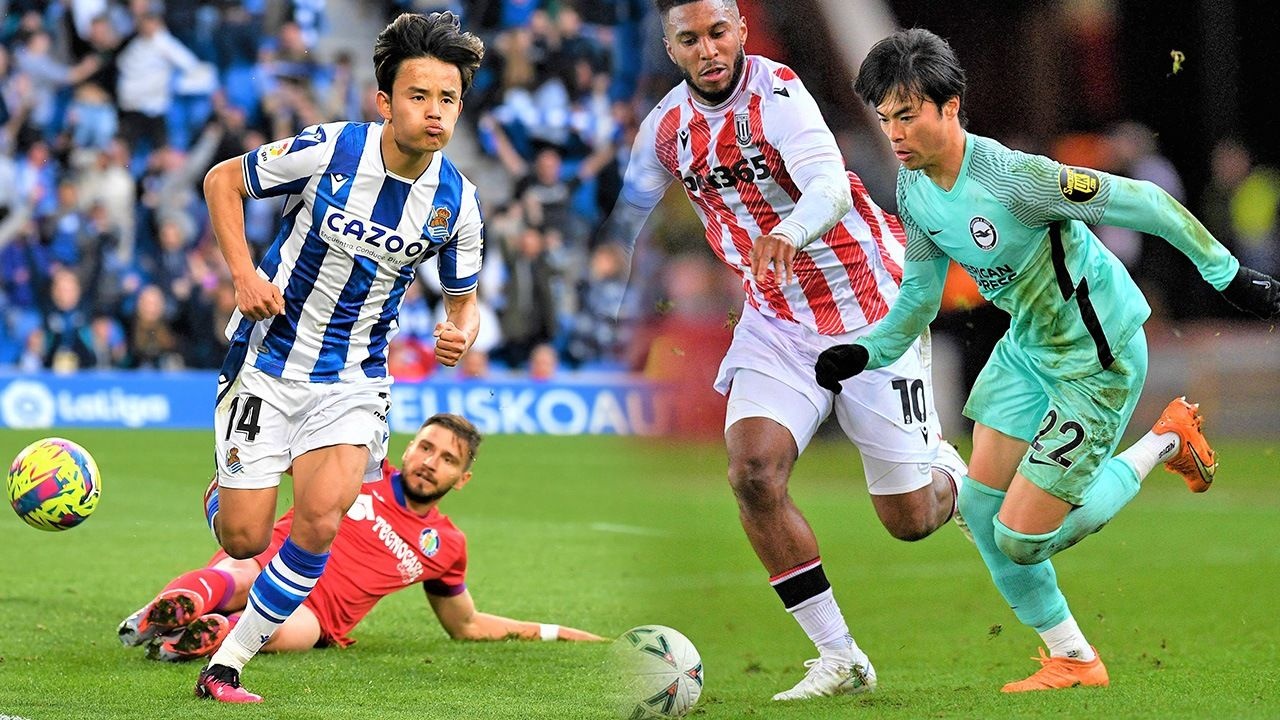 Bong da,  chau A,  Son Heung-min,  Mitoma,  Endo,  Minamino,  Kubo,  Luis Garcia,  Nacho Monreal anh 3