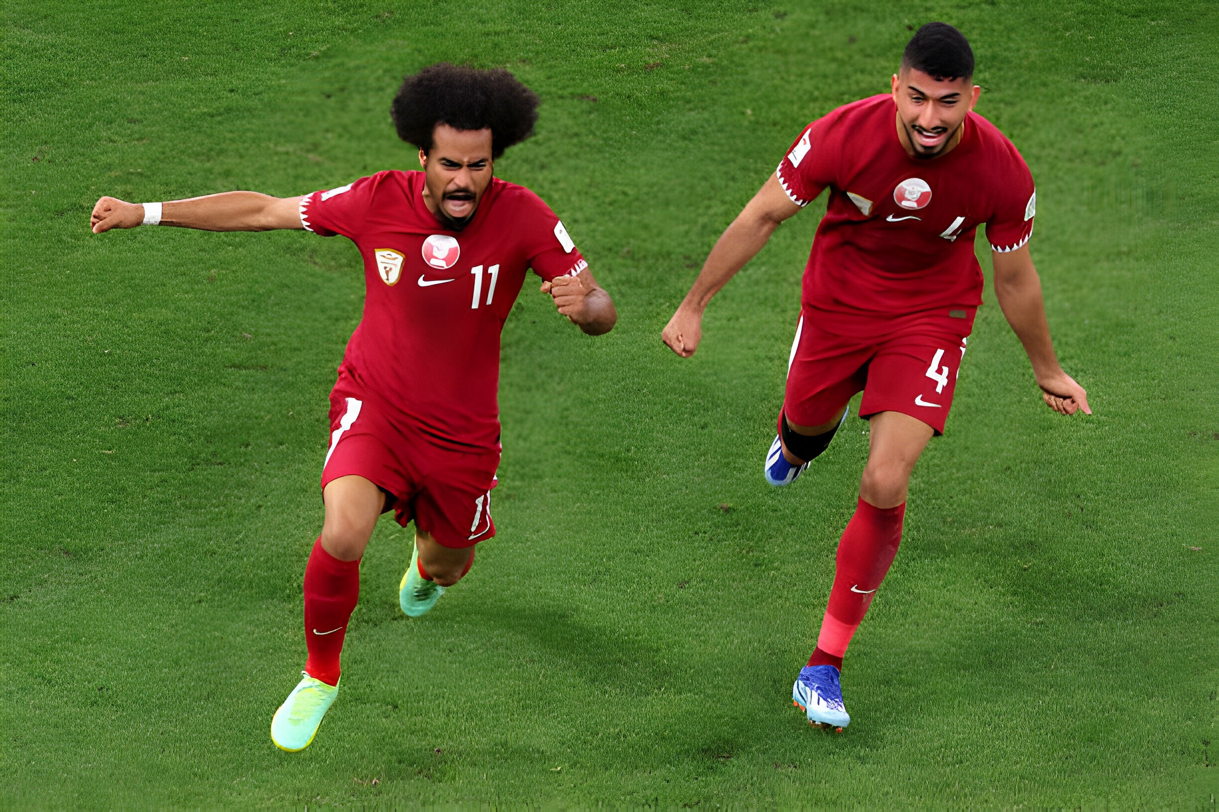 Qatar vao chung ket Asian Cup sau tran cau co 17 phut bu gio hinh anh