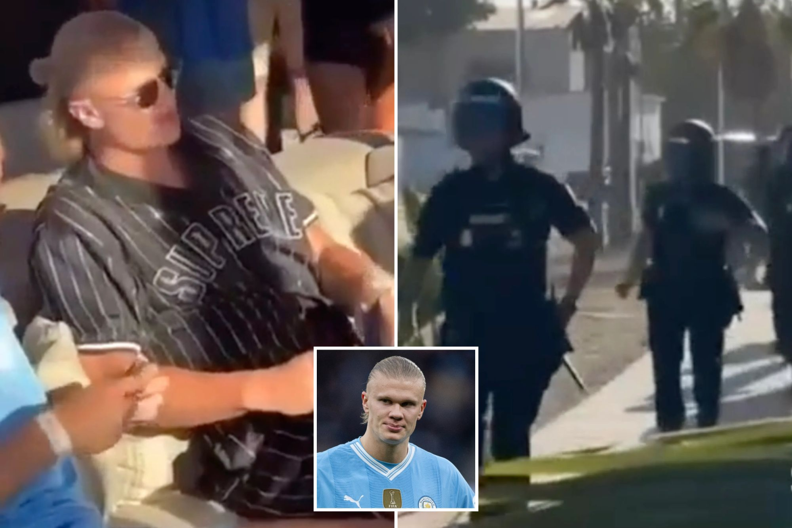 Haaland bi canh sat bat trinh the ID ca nhan hinh anh