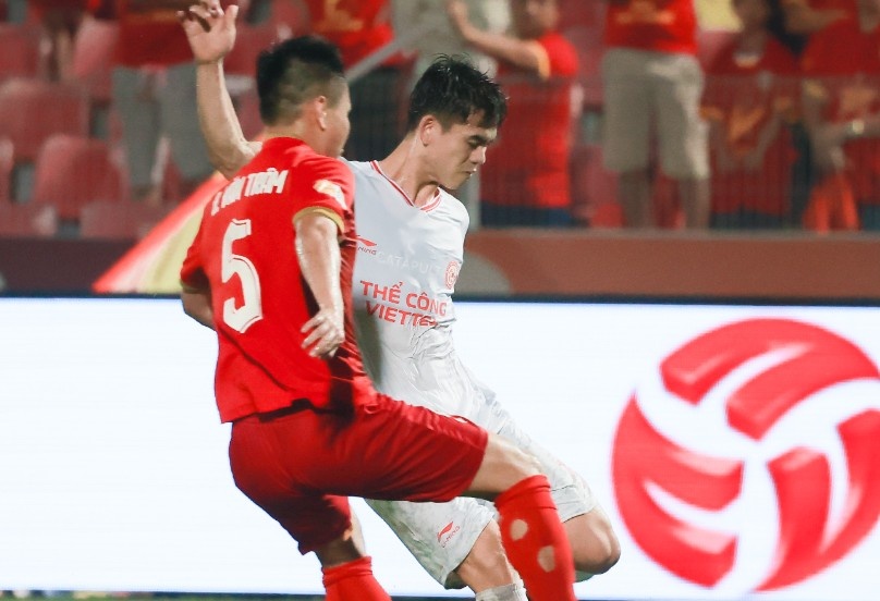 Highlights Ha Tinh 2-2 The Cong: Sieu pham o phut 87 hinh anh