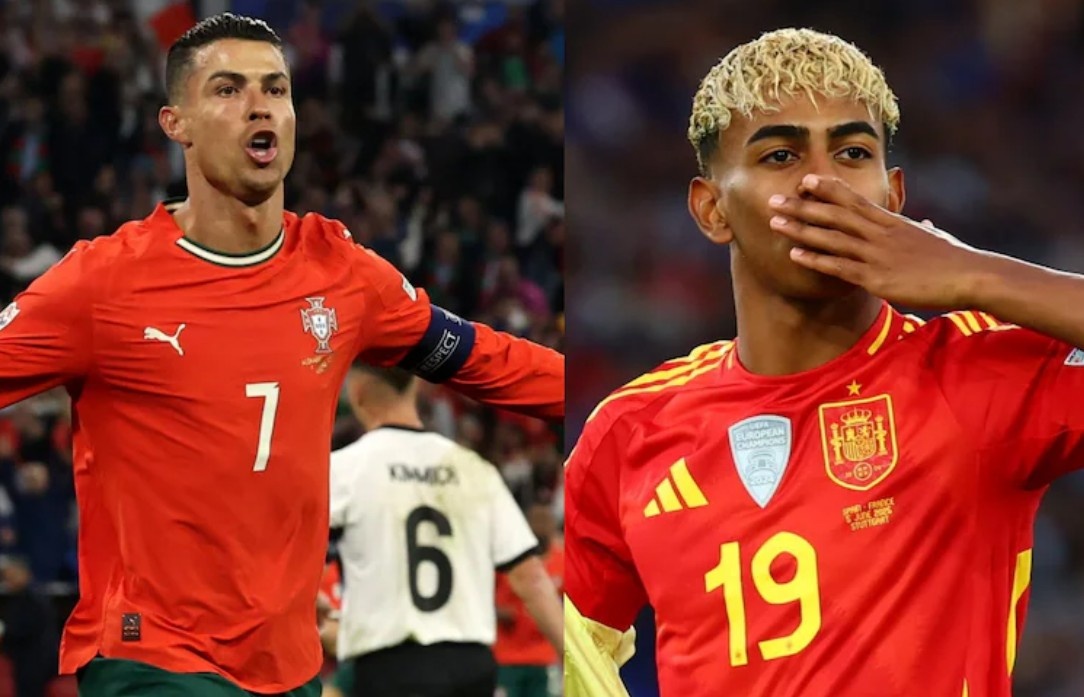 Phan ung cua Ronaldo khi doi dau Yamal hinh anh