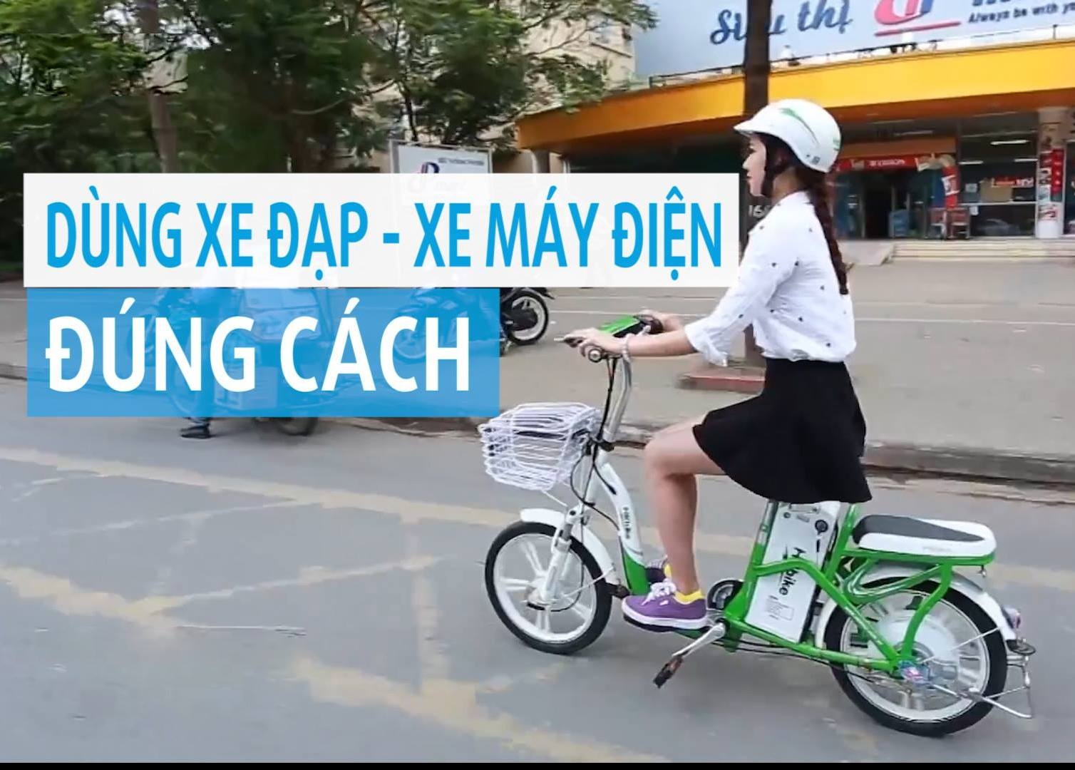 Luu y khi dung xe dap dien hinh anh