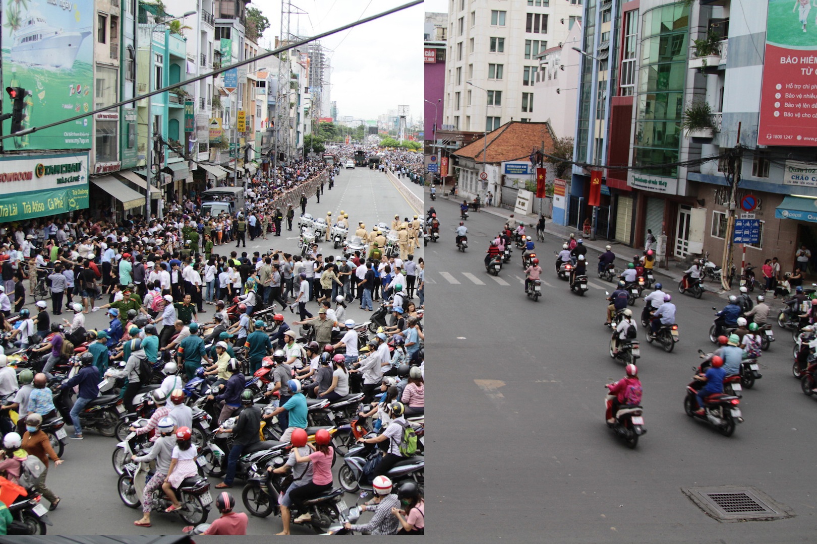 Duong pho Sai Gon truoc va sau khi Tong thong Obama ghe tham hinh anh