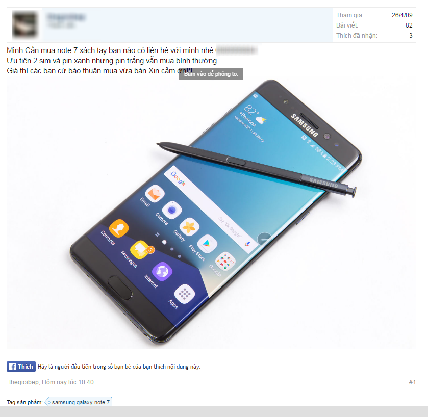 Nguoi Viet van tim mua Galaxy Note 7 anh 2