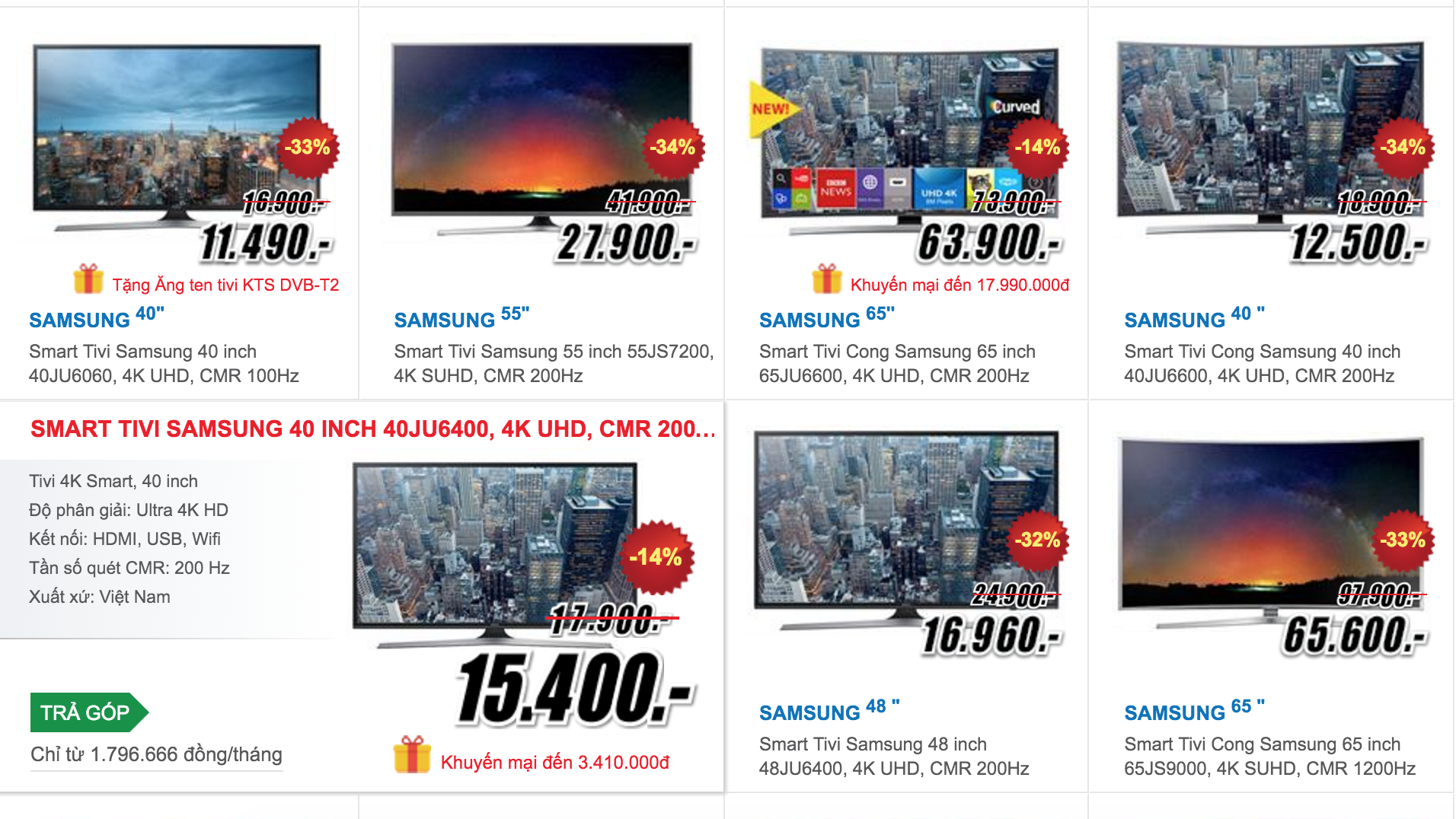 SmartTV 4K giảm giá ảnh 1 SmartTV 4K giam gia anh 1