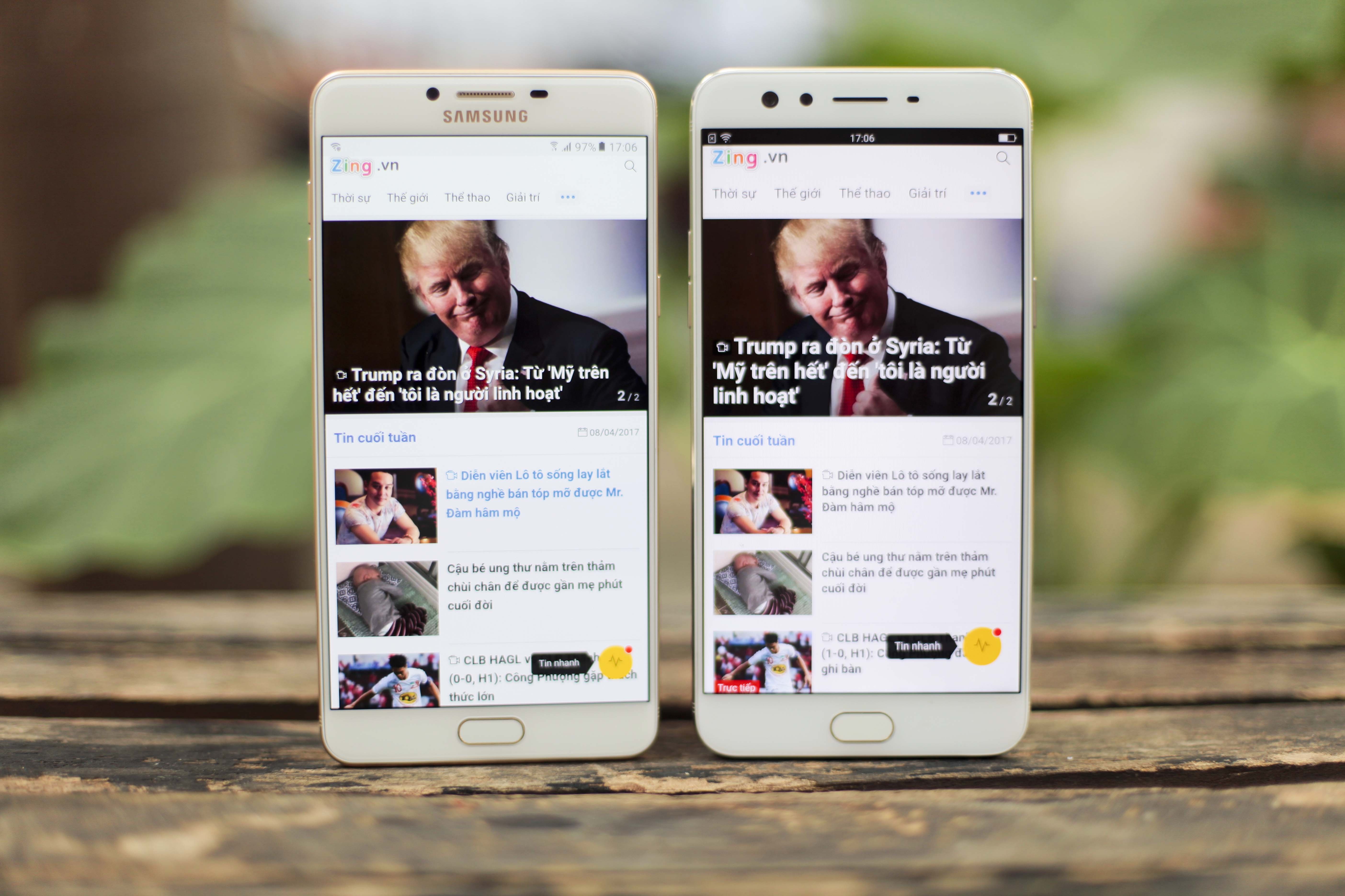 Samsung Galaxy C9 Pro voi Oppo F3 Plus anh 11