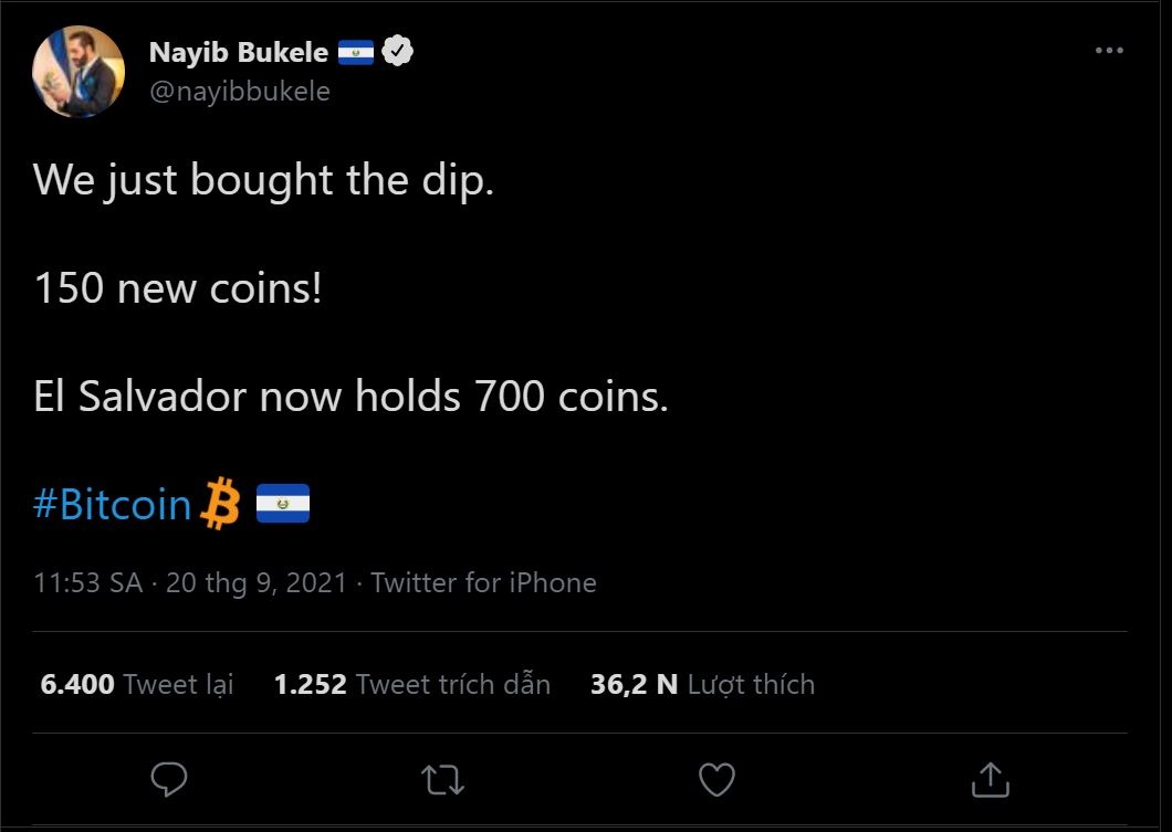 Tong thong El Salvador tiep tuc 'bat day' Bitcoin anh 1