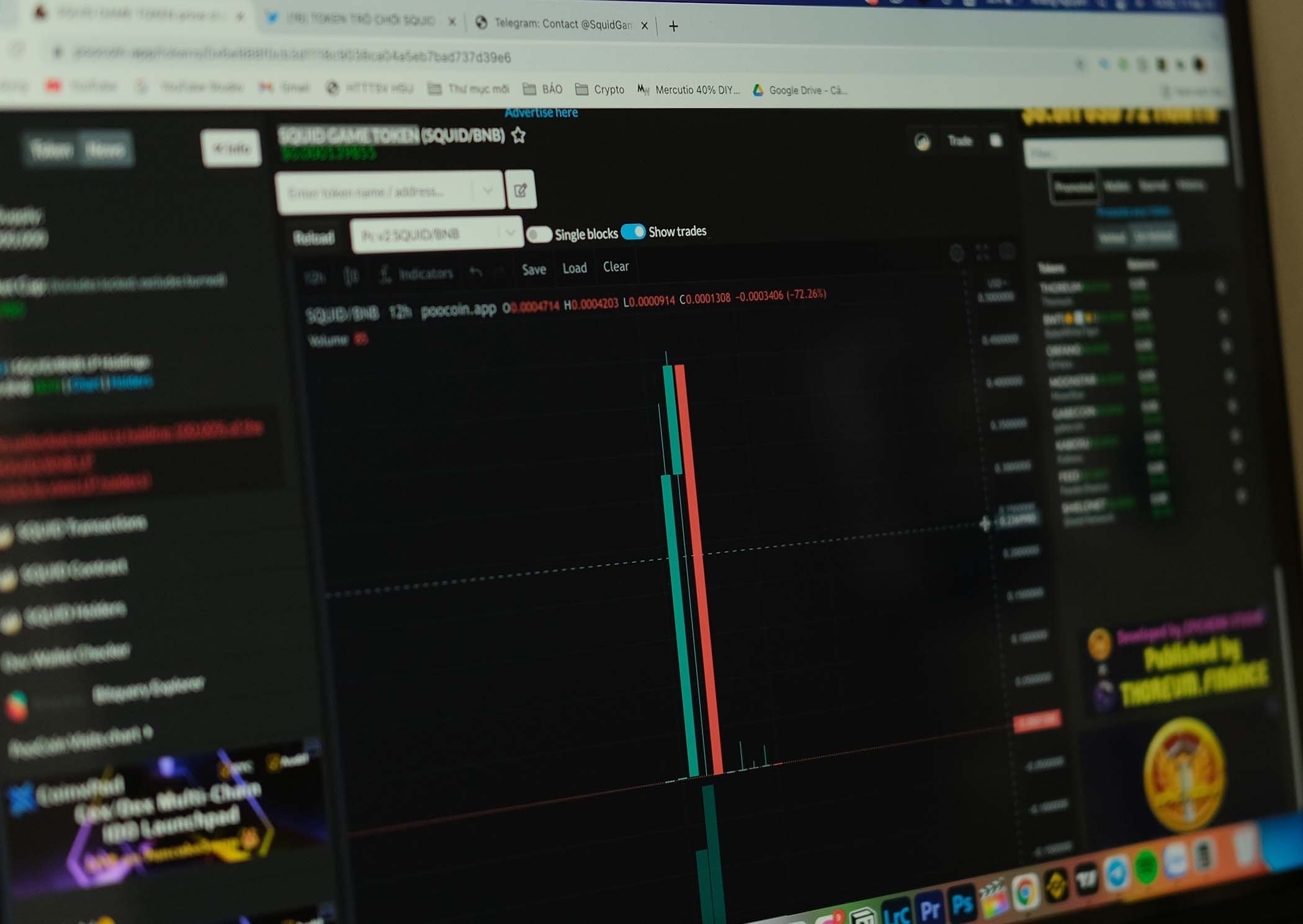 Loai coin an theo 'Squid Game' giam gia hon 3.500 lan trong mot ngay hinh anh
