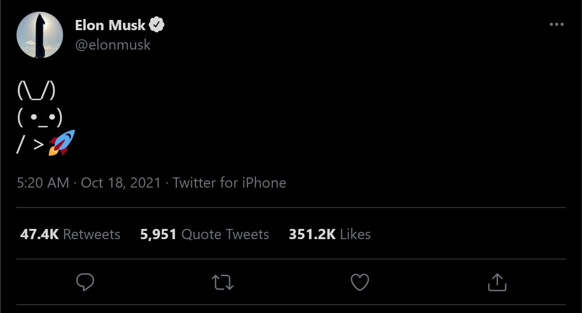 Coin tho tang 58 lan sau bai dang cua Elon Musk anh 1