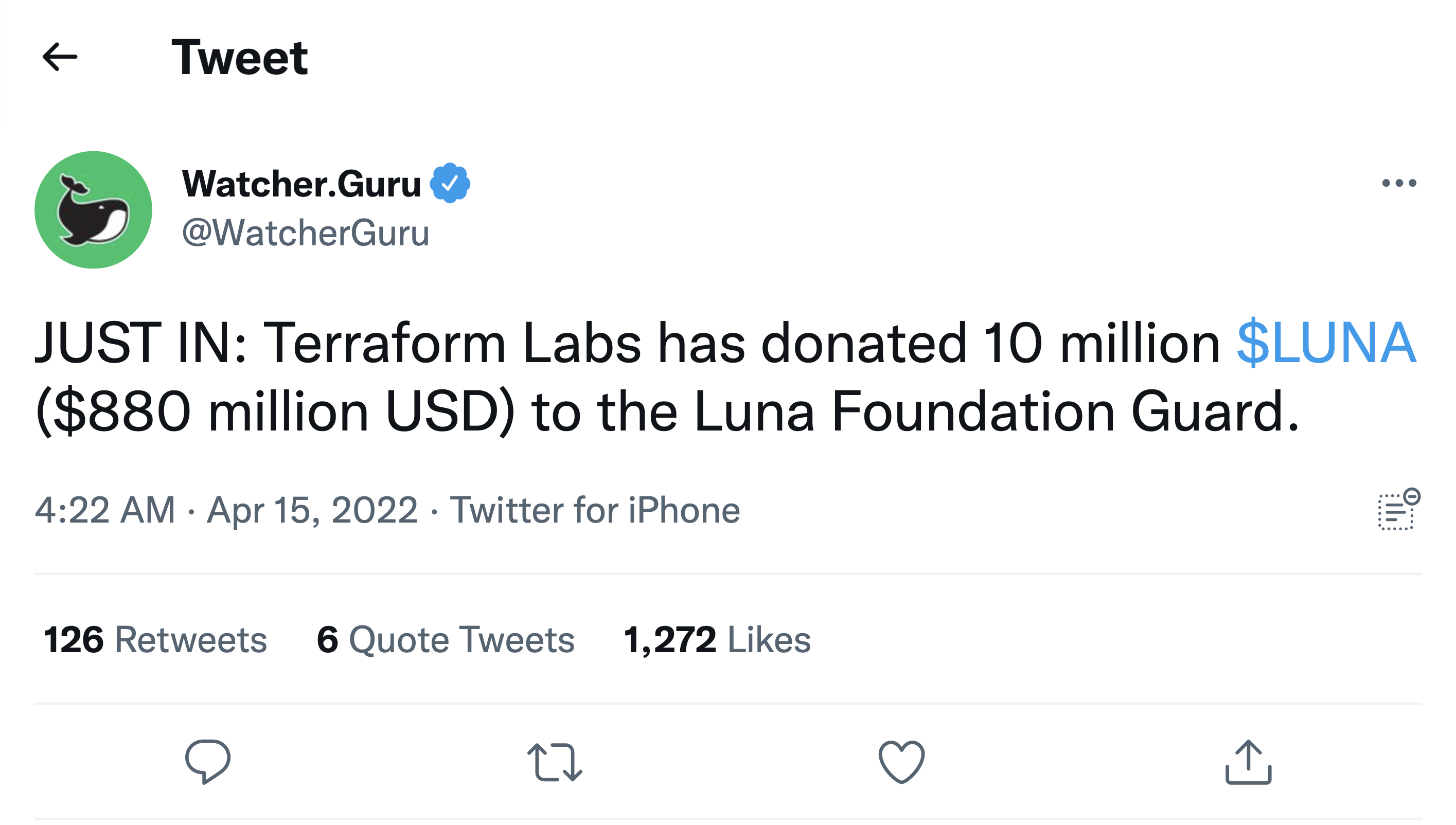 So Bitcoin cua quy LUNA dang o dau? anh 1