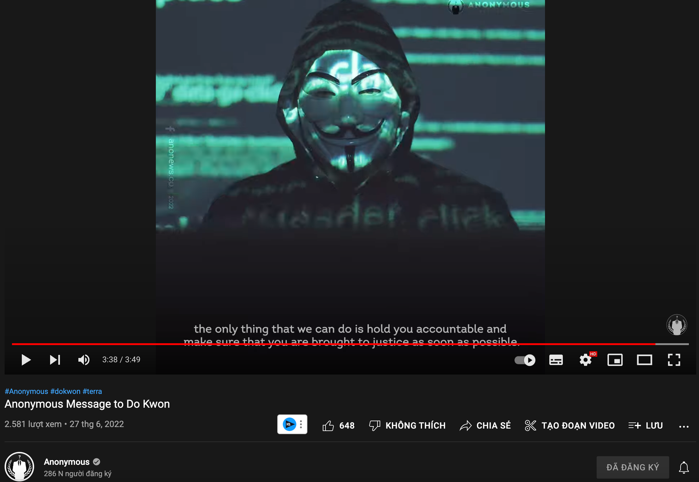 Anonymous canh cao Do Kwon anh 1
