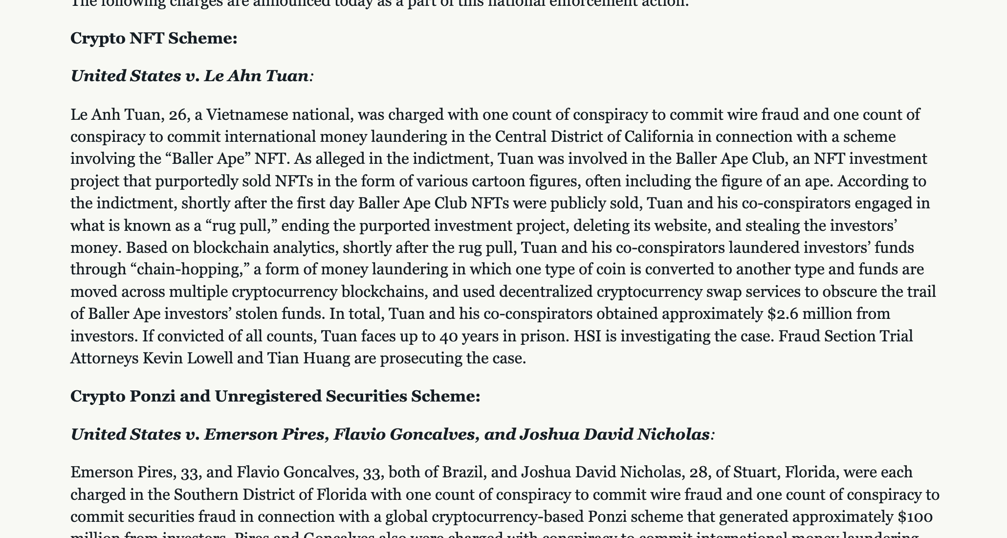 Mot nguoi Viet bi buoc toi lua dao NFT o My anh 1