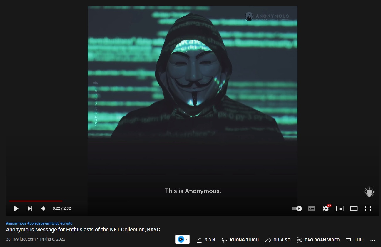 Anonymous dieu tra bo NFT hinh con vuon anh 1