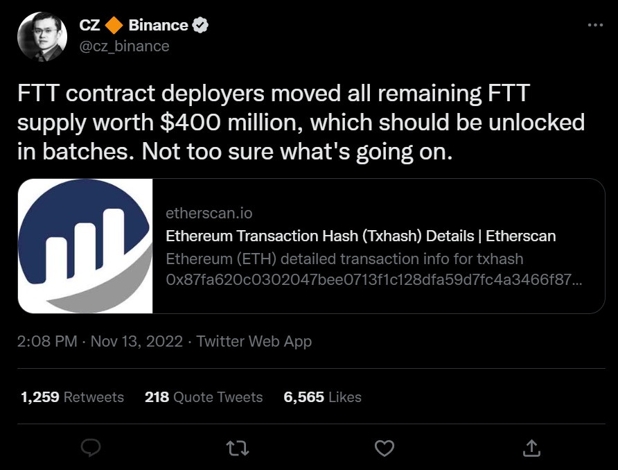FTX,  Binance,  FTT,  LUNA anh 1