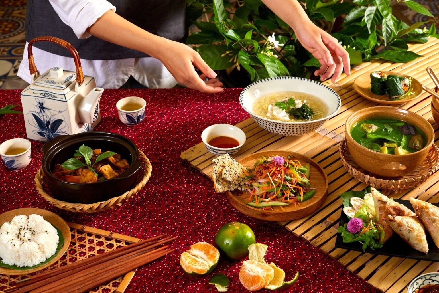 Nha hang chay ngon cho dip ram thang Gieng o TP.HCM hinh anh