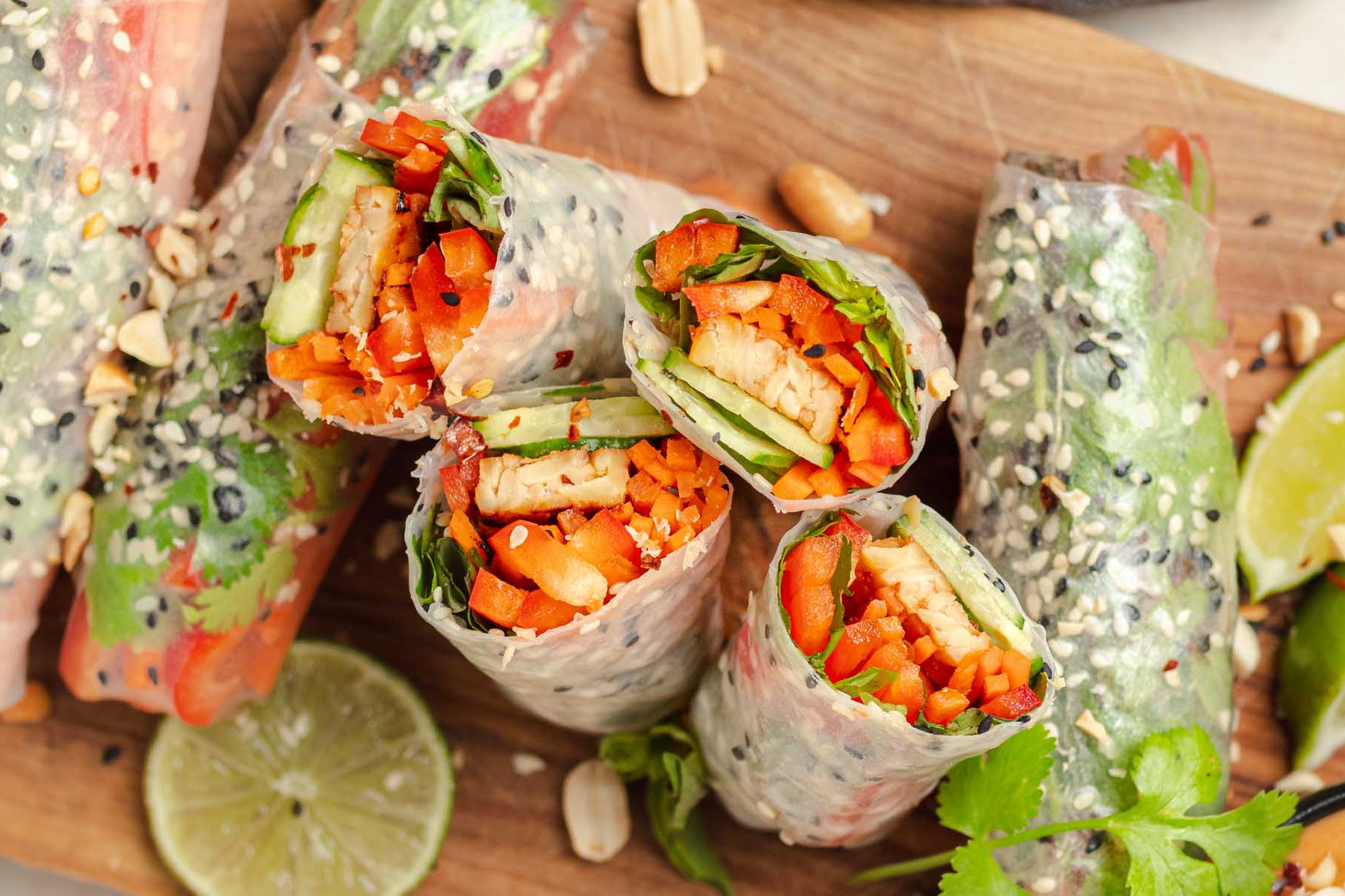 Goi cuon chay de lam cho le Vu Lan hinh anh