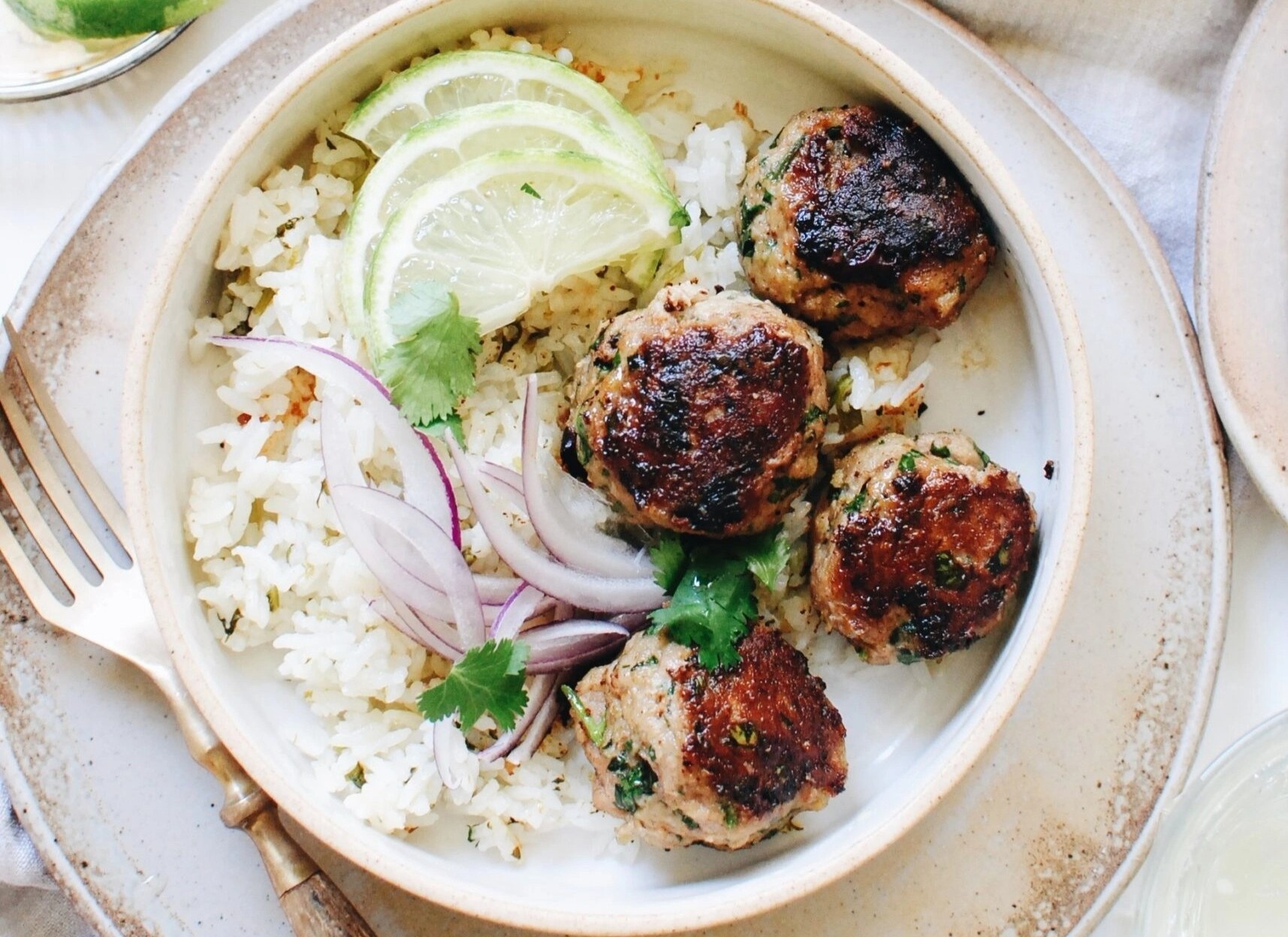 Mon thit vien sa dua com, de lam hinh anh