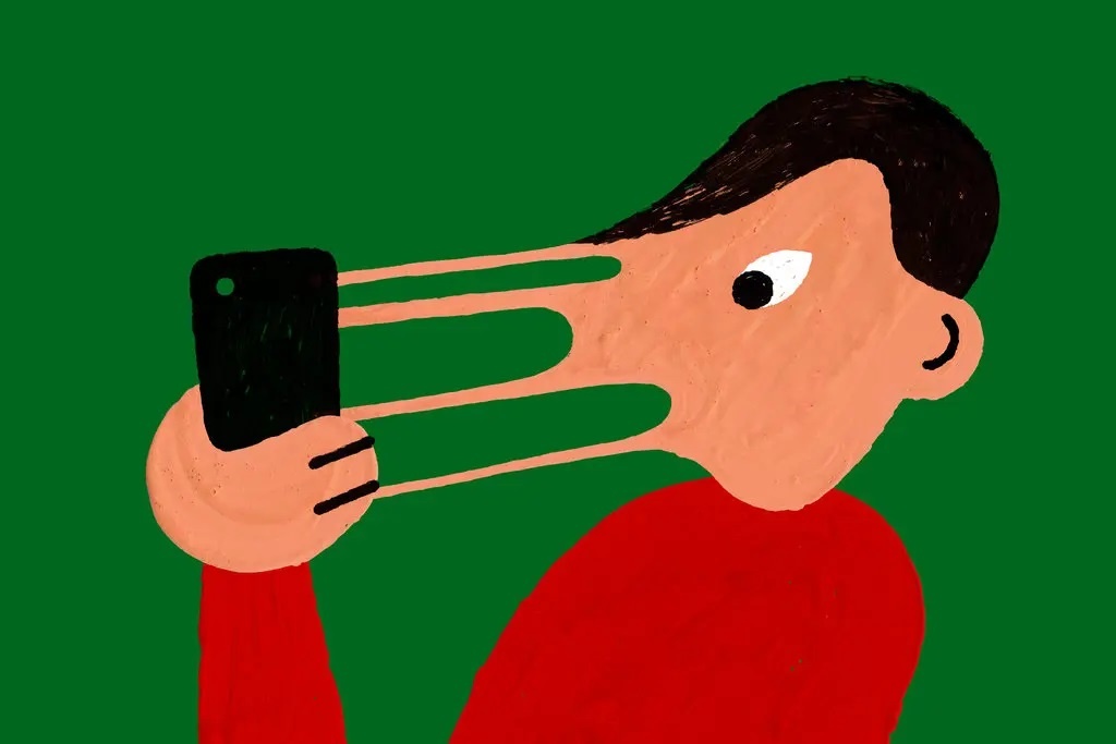 Smartphone dang an mon tri nho con nguoi hinh anh