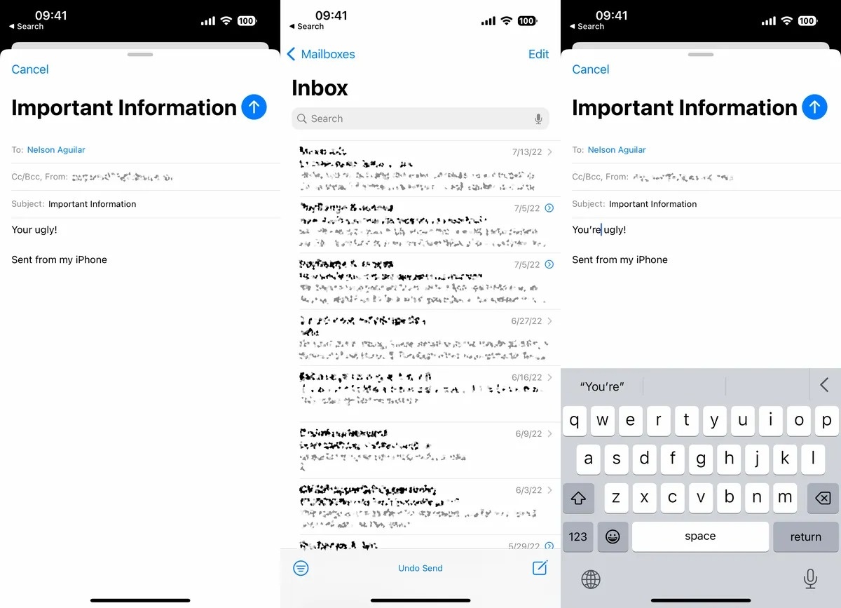 Thu hoi email iOS 16 anh 1
