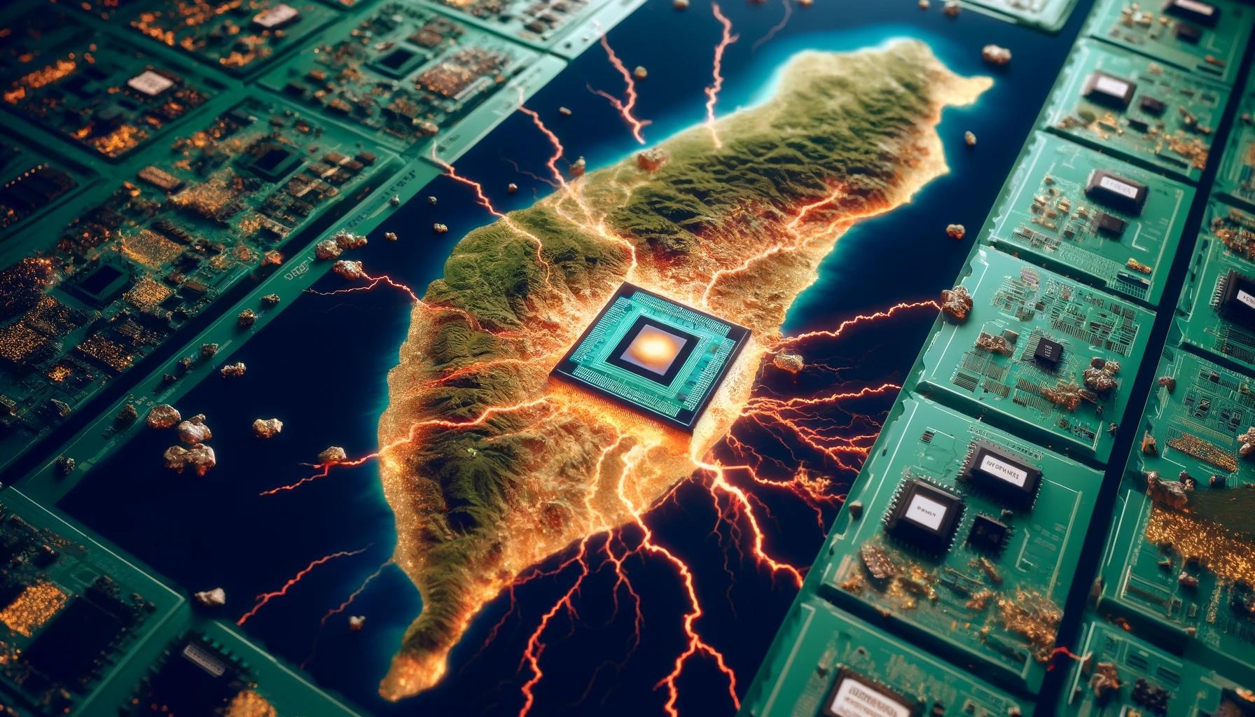 Dong dat o Dai Loan lam chao dao nganh cong nghe toan cau hinh anh