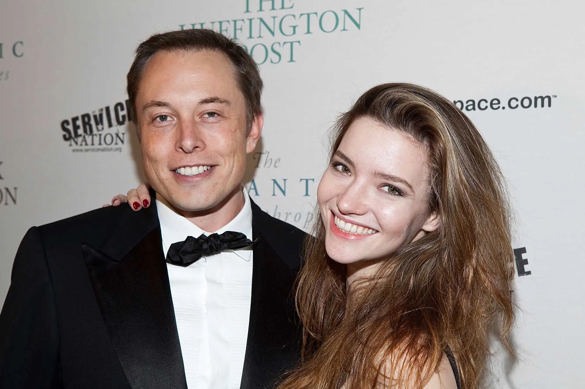 Elon Musk with Talulah Riley