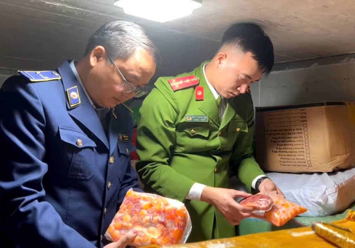 Ha Noi phat hien gan 10 tan sach bo, da day boc mui nhap ban dip Tet hinh anh