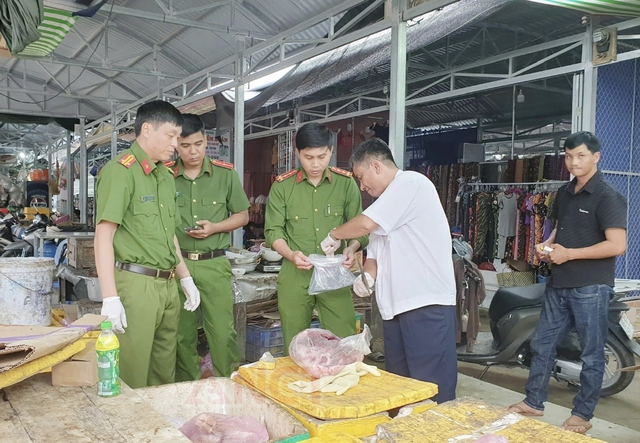 Phat hien thit nhiem ta lon chau Phi co dau kiem dich o Can Tho hinh anh