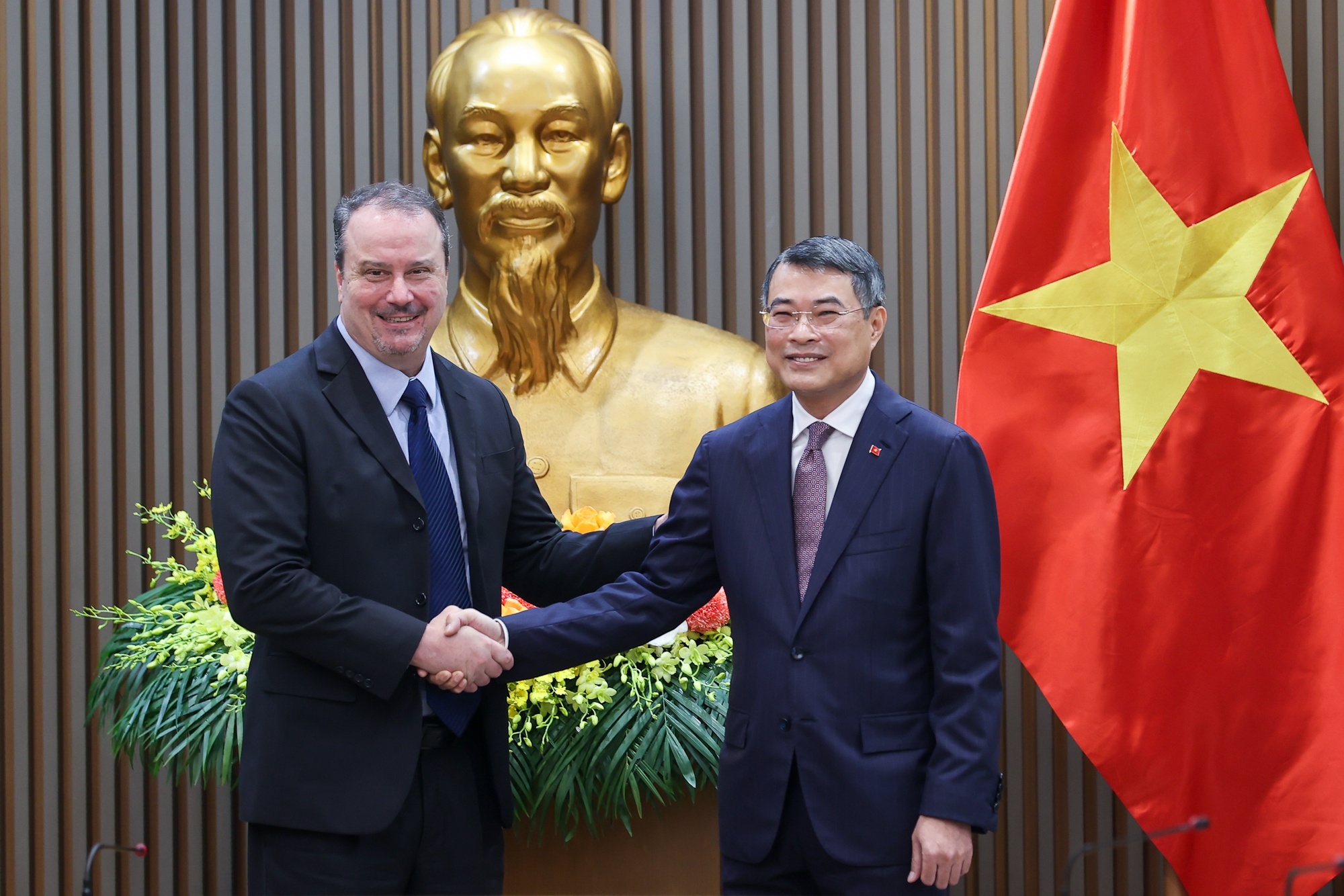 Thu tuong Le Minh Hung tiep Pho dai dien Thuong mai My hinh anh