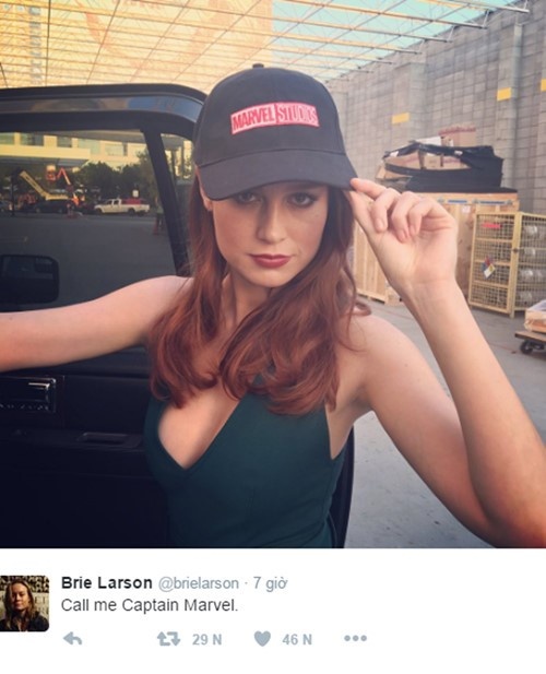 Brie Larson đóng Captain Marvel  ảnh 1 Brie Larson dong Captain Marvel anh 1