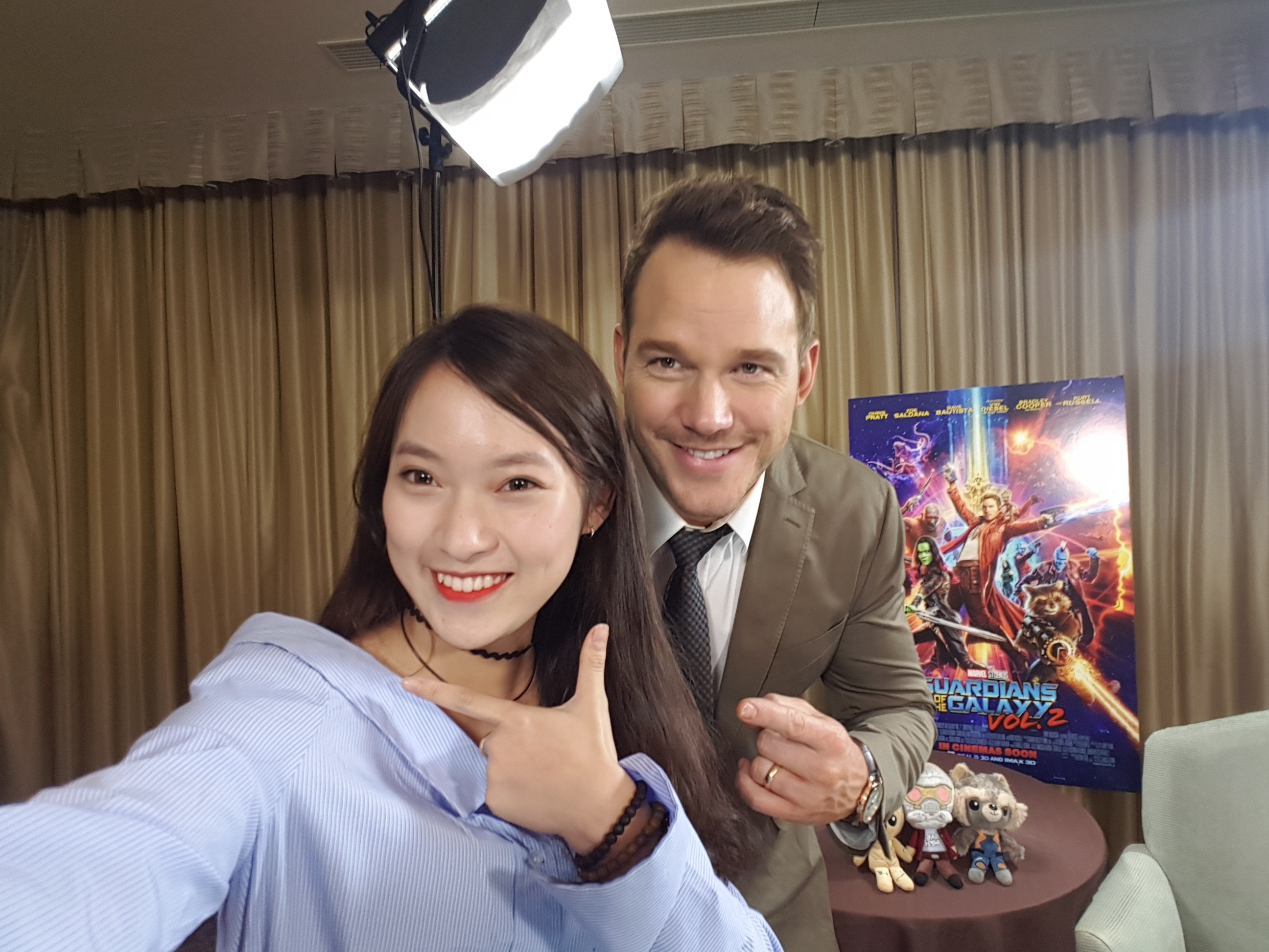 Dan dien vien trong Guardians of The Galaxy 2 tra loi phong van hinh anh