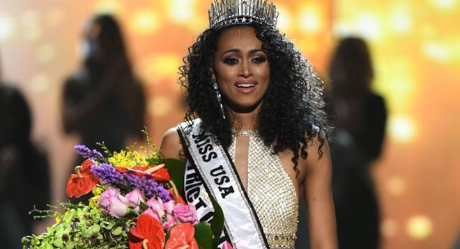 Nha khoa hoc hat nhan da mau dang quang Hoa hau My 2017 hinh anh