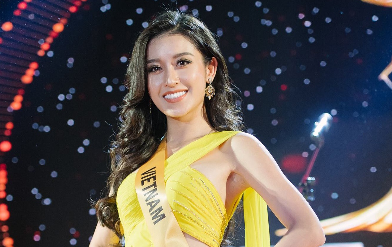 Huyen My phu nhan su thieu than thien cua minh trong cuoc thi Hoa hau hinh anh