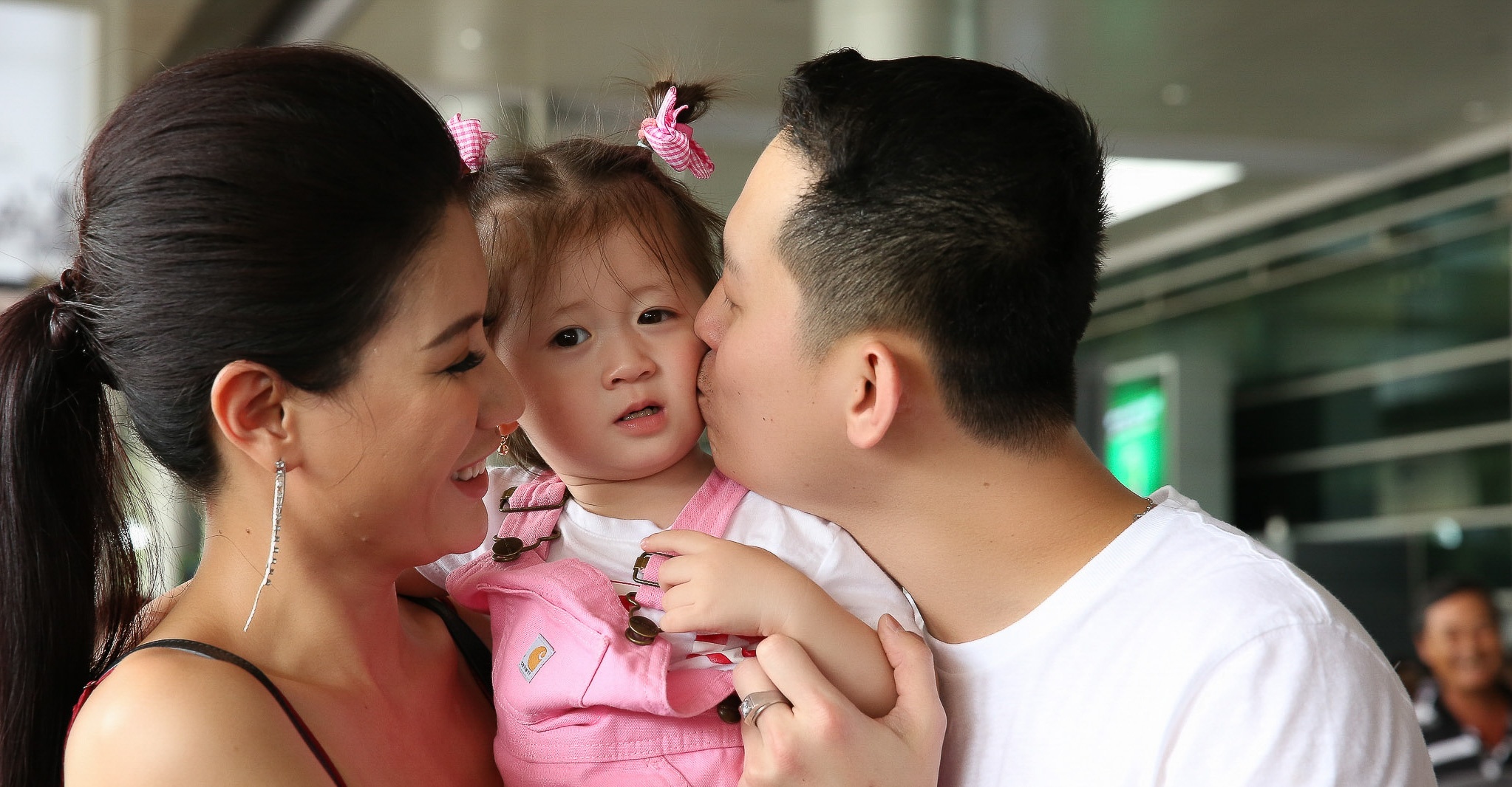 Trang Tran lan dau cong khai cha cua con gai sau 2 nam giau kin hinh anh