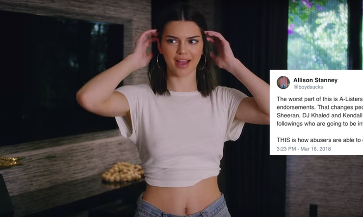 Kendall Jenner, Ed Sheeran bi nem da du doi khi dong MV Chris Brown hinh anh