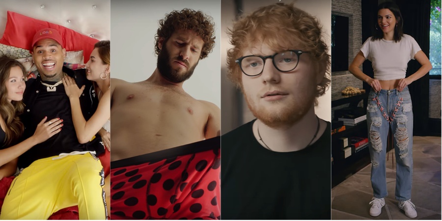 Ed Sheeran Kendall Jenner dong MV Chris Brown anh 1