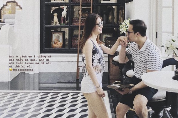 Diem My 9X cong khai ban trai anh 1