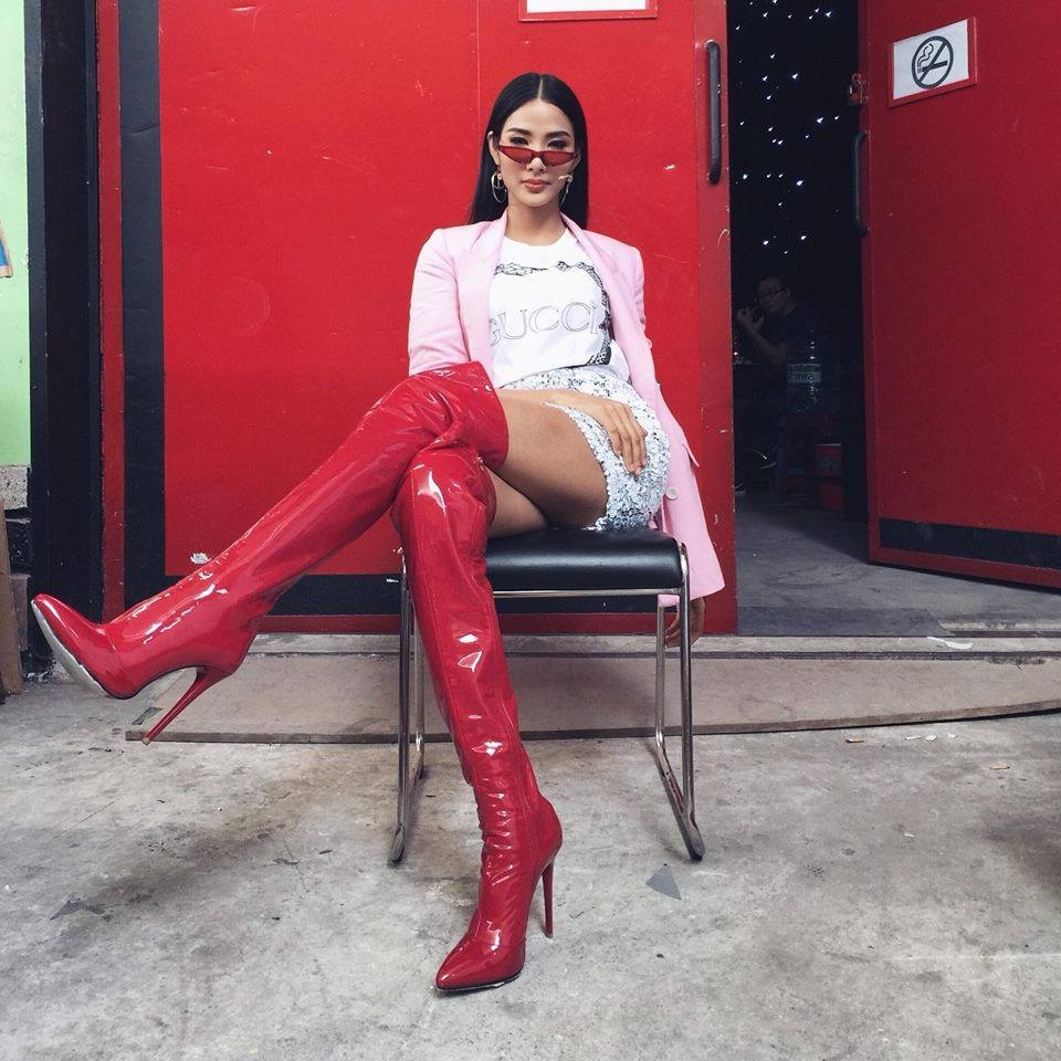 thoi trang sao Viet cuoi tuan anh 6